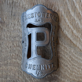 Steuerkopfschild  AGON, 30-50er Jahre, Originalschild aus Sammlungsbestand 