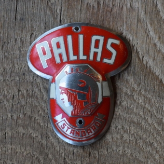 Steuerkopfschild Pallas, 30-50er Jahre, Originalschild aus Sammlungsbestand 