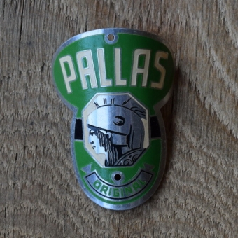 Steuerkopfschild Pallas, 30-50er Jahre, Originalschild aus Sammlungsbestand 