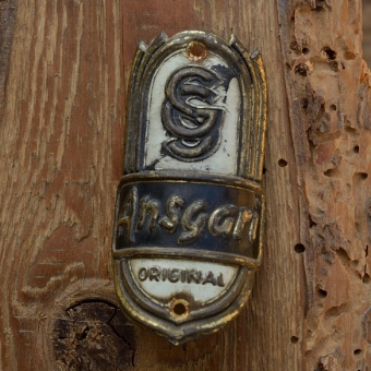 Steuerkopfschild  ANSGARI, Bremen, 30-50er Jahre, Originalschild aus Sammlungsbestand 