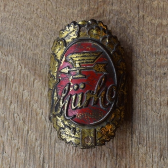 Steuerkopfschild Schürhoft Gevelsberg, 50er Jahre, Originalschild aus Sammlungsbestand 