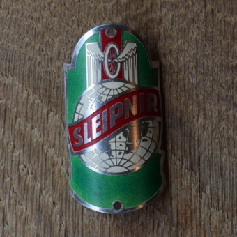 Steuerkopfschild Sleipnir, 30-50er Jahre, Originalschild aus Sammlungsbestand 