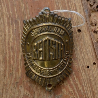 Steuerkopfschild BEITSCH, Bremen, 30-50er Jahre, Originalschild aus Sammlungsbestand 