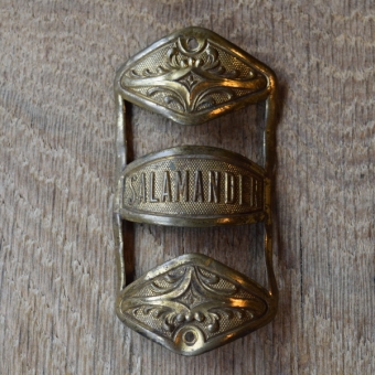 Steuerkopfschild Salamander, 20er Jahre, Originalschild aus Sammlungsbestand 