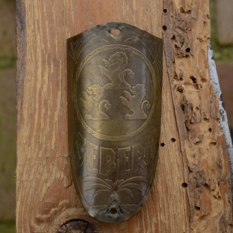 Steuerkopfschild CEBERA, 30-50er Jahre, Originalschild aus Sammlungsbestand 