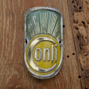 Steuerkopfschild CONTI, 30-50er Jahre, Originalschild aus Sammlungsbestand 