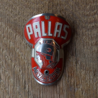 Steuerkopfschild Pallas, 30er Jahre, Originalschild aus Sammlungsbestand 