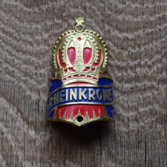 Steuerkopfschild Rheinkrone, 50er Jahre, Originalschild aus Sammlungsbestand 