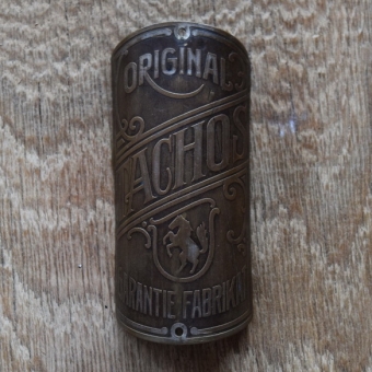 Steuerkopfschild Steuerkopfschild TACHOS, 20er Jahre, Originalschild aus Sammlungsbestand 