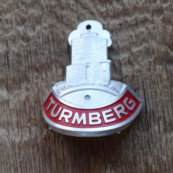 Steuerkopfschild Turmberg, 30er Jahre, Originalschild aus Sammlungsbestand 