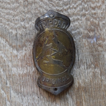 Steuerkopfschild Tripad Paderborn, 30er Jahre, Originalschild aus Sammlungsbestand 