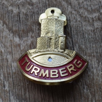 Steuerkopfschild Turmberg, 50er Jahre, Originalschild aus Sammlungsbestand 