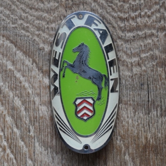 Steuerkopfschild Westfalen, 20-30er Jahre, Originalschild aus Sammlungsbestand 