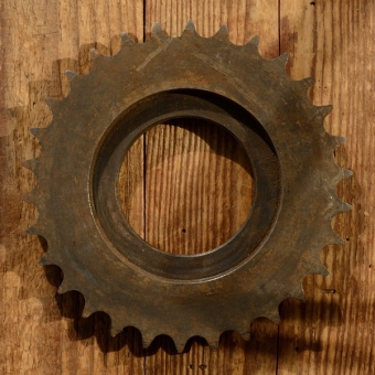 Kettenrad für Motorfahrrad, u.a. 74/98 ccm Sachs, rare alte Neuware, 30 Z., Gewinde ca. 53,5 mm 