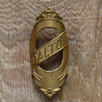Steuerkopfschild Dalton, 20er Jahre, Originalschild aus Sammlungsbestand 