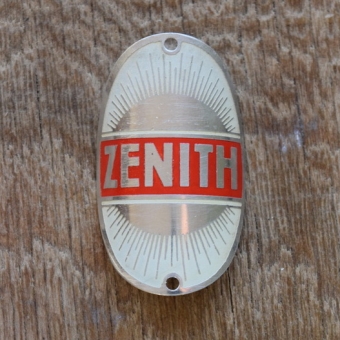Steuerkopfschild Zenith, 50er Jahre, Originalschild aus Sammlungsbestand 