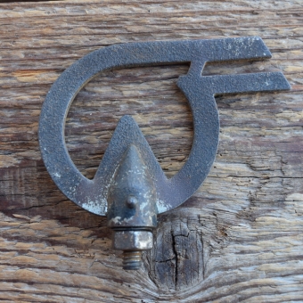 Schutzblechfigur WITTLER, Alu Druckguss, orig. Altbestand 30-40er Jahre, Zustand siehe Bild 