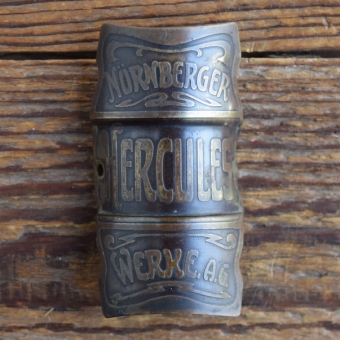 Steuerkopfschild HERCULES, 20-30er Jahre, Originalschild aus Sammlungsbestand 