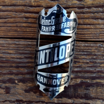 Steuerkopfschild ANTILOPE, 20er Jahre, Originalschild aus Sammlungsbestand 