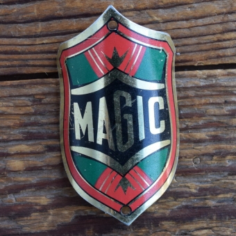 Steuerkopfschild MAGIC, 50er Jahre, Originalschild aus Sammlungsbestand 