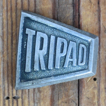 Schutzblechwappen für hinten TRIPAD, 50er Jahre, Originalwappen aus Sammlungsbestand  