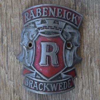 Steuerkopfschild RABENEICK, 50er Jahre, Originalschild aus Sammlungsbestand 