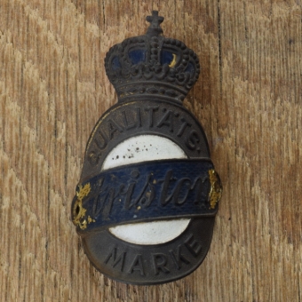 Steuerkopfschild ARISTON, 30er Jahre, Originalschild aus Sammlungsbestand 