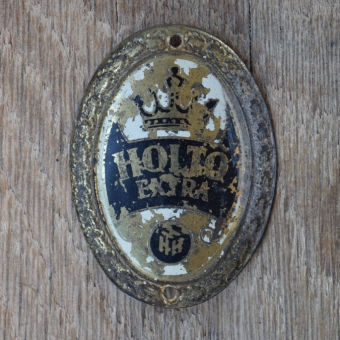 Steuerkopfschild HOLTO EXTRA, 50er Jahre, Originalschild aus Sammlungsbestand 