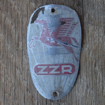 Steuerkopfschild ZZR, 60er Jahre, Originalschild aus Sammlungsbestand 