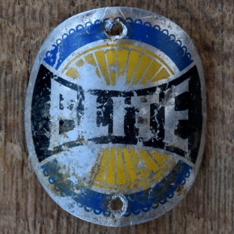Steuerkopfschild ELITE, 50er Jahre, Originalschild aus Sammlungsbestand 