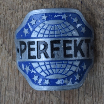 Steuerkopfschild PERFEKT, 30er Jahre, Originalschild aus Sammlungsbestand 