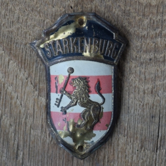 Steuerkopfschild STARKENBURG, 50er Jahre, Originalschild aus Sammlungsbestand 