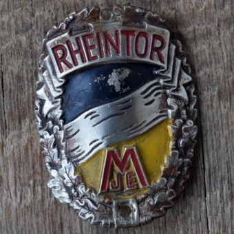 Steuerkopfschild RHEINTOR, 50er Jahre, Originalschild aus Sammlungsbestand 