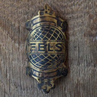 Steuerkopfschild FELS, 20er Jahre, Originalschild aus Sammlungsbestand 