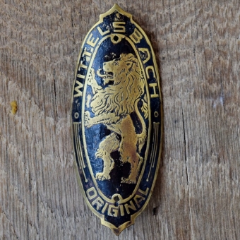 Steuerkopfschild WITTELSBACH, 10er Jahre, Originalschild aus Sammlungsbestand 