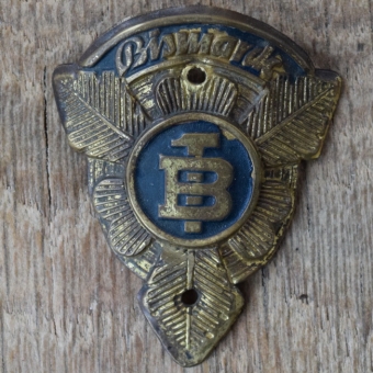 Steuerkopfschild BISMARCK, 50er Jahre, Originalschild aus Sammlungsbestand 