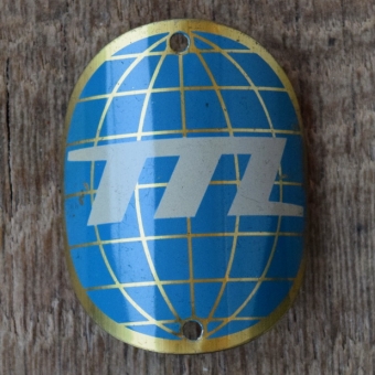 Steuerkopfschild TTL, 50er Jahre, Originalschild aus Sammlungsbestand 