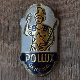 Steuerkopfschild POLLUX, 50er Jahre, Originalschild aus Sammlungsbestand 