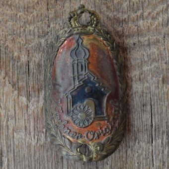 Steuerkopfschild KIRCHNER ORIGINAL, 50er Jahre, Originalschild aus Sammlungsbestand 