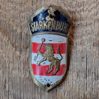 Steuerkopfschild STARKENBURG, 30er Jahre, Originalschild aus Sammlungsbestand 