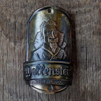 Steuerkopfschild WALLENSTEIN, 50er Jahre, Originalschild aus Sammlungsbestand 