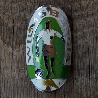 Steuerkopfschild WILMSBERGIA, 50er Jahre, Originalschild aus Sammlungsbestand 