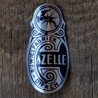 Steuerkopfschild GAZELLE, 70er Jahre, Originalschild aus Sammlungsbestand 