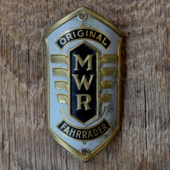 Steuerkopfschild MWR, 50er Jahre, Originalschild aus Sammlungsbestand 