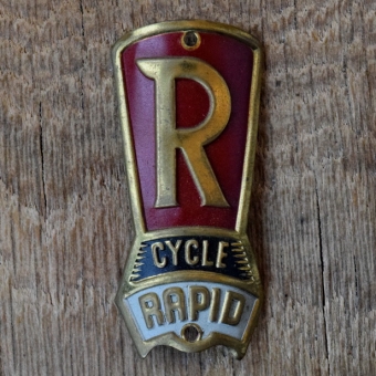 Steuerkopfschild RAPID, 50er Jahre, Originalschild aus Sammlungsbestand 