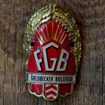 Steuerkopfschild FGB, 50er Jahre, Originalschild aus Sammlungsbestand 