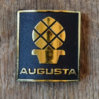 Steuerkopfschild AUGUSTA, 70er Jahre, Originalschild aus Sammlungsbestand 