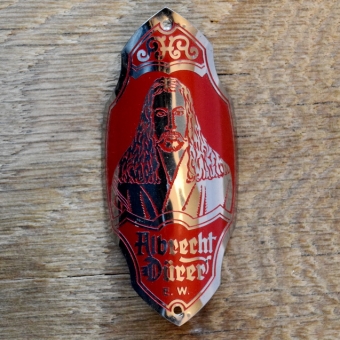 Steuerkopfschild ALBRECHT DÜRER, 30er Jahre, Originalschild aus Sammlungsbestand 