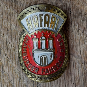 Steuerkopfschild HAFARI, 50er Jahre, Originalschild aus Sammlungsbestand 