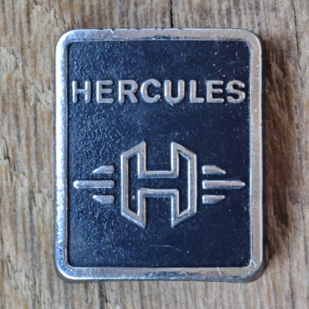 Steuerkopfschild HERCULES, 70er Jahre, Originalschild aus Sammlungsbestand 